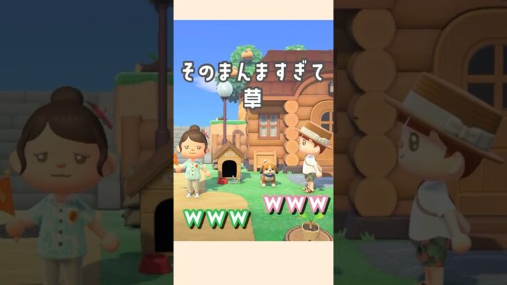 そのまんまやん！！【あつ森】#shorts#あつ森#はなまこ#島クリ#ゲーム実況#ママ友