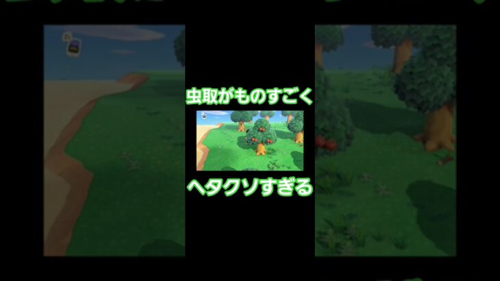 虫取がものすごくヘタクソ #あつまれどうぶつの森 #あつ森 #虫取り #ヘタクソ #shorts