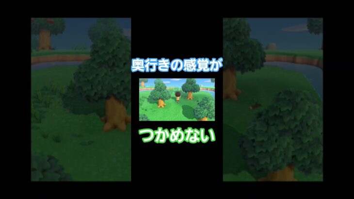 奥行き難しい #あつまれどうぶつの森 #あつ森 #虫取り #奥行き #感覚 #shorts