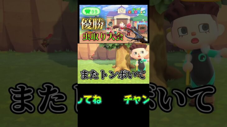 虫取り大会ハプニング‼️ #あつまれどうぶつの森 #あつ森 #どうぶつの森 #ゲーム #ゲーム実況 #shorts #short