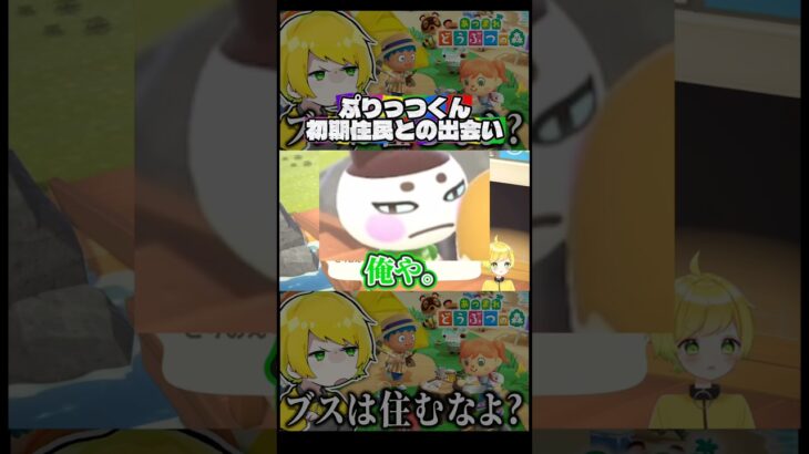 【切り抜き】あつ森🌳ぷりっつくん初期住民との出会い✧︎*。#stprclip #amptak #ぷりっつ