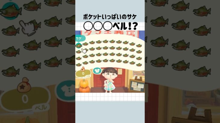 【あつ森】予想外!?ポケットいっぱいのサケ売ってみた！