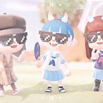 【あつ森】リア友🕊️🤍しの&しお　ありがとうございました_(´ཀ`)🔪