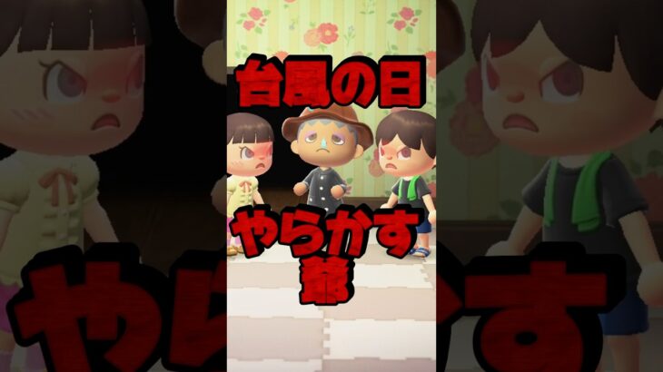 台風の日にやらかしたおじいちゃん/あつ森アニメ#あつまれどうぶつの森