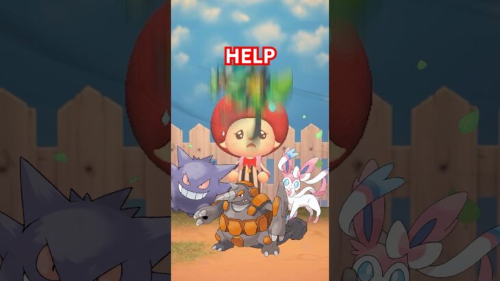 1人 vs 3人の理不尽なポケモンバトルで助けて（どうぶつの森ショート劇場）