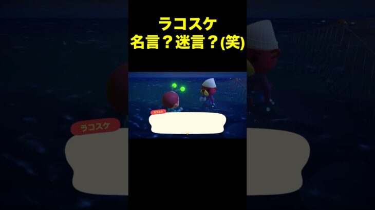 【ラコスケ名言？迷言？13あつ森#519】#shorts#switch#あつ森#あつまれどうぶつの森#ゲーム