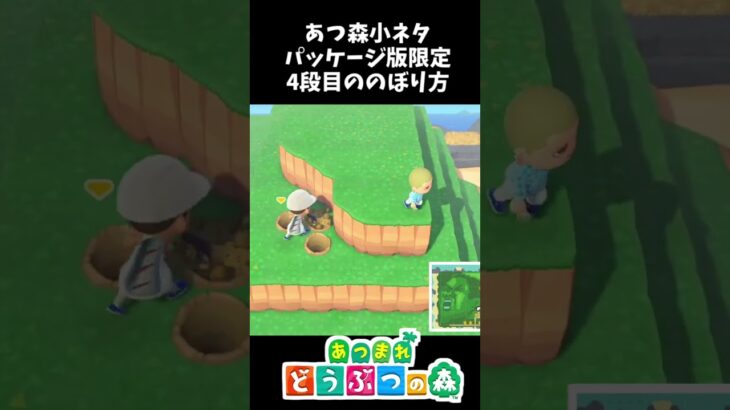 【あつ森小ネタ】4段目に登る裏技【あつまれどうぶつの森】 #あつまれどうぶつの森