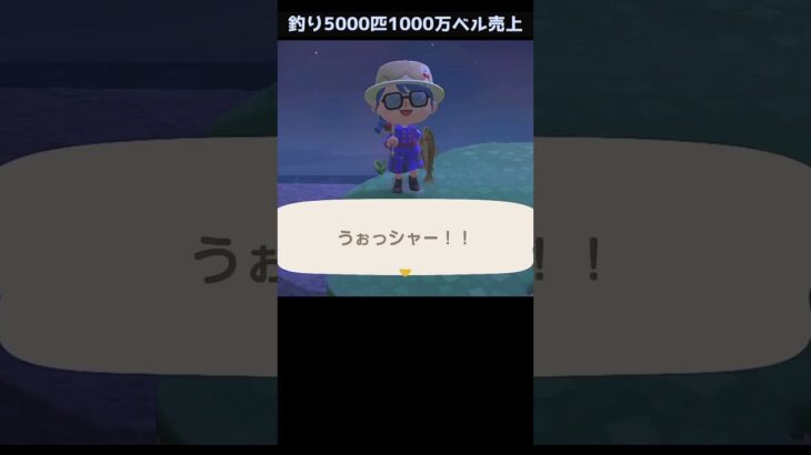 【あつ森】≪釣り5000匹≫釣りコンプ　その先へ　　　　　　　　　　　　　　　　 #あつ森 #あつまれどうぶつの森　 #ゲーム