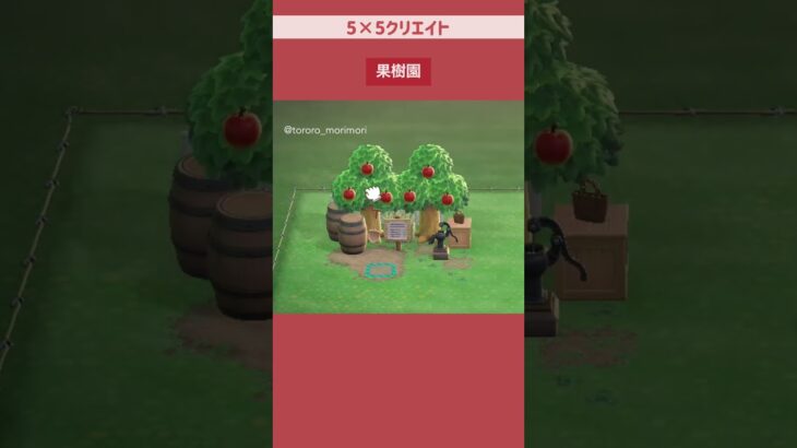 【あつ森】5×5果樹園🍎 #あつまれどうぶつの森#youtubeshorts