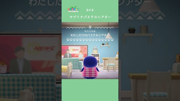 【ハピパラ】6×6 サブリナパステルシアター【あつ森】