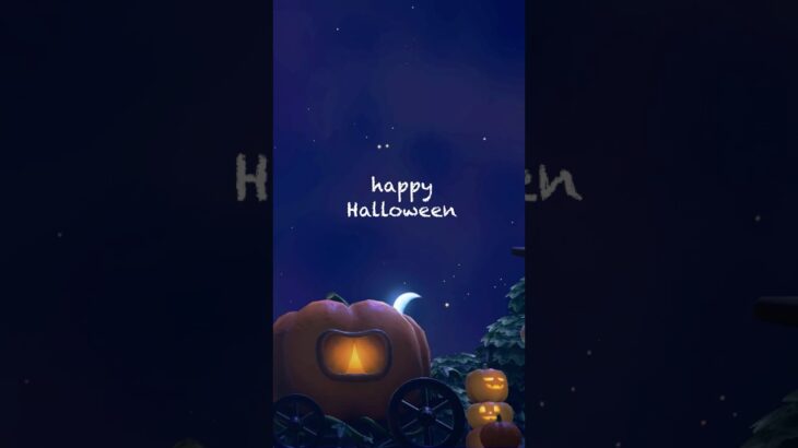 夜のお散歩HappyHalloween🎃【あつ森】#shorts#はなまこ#ハロウィン