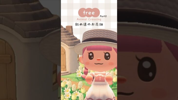 斜め道のお花畑  Part2🌷➰ #あつ森 #あつまれどうぶつの森 #あつ森レイアウト #animalcrossing #acnh #animalcrossingnewhorizons