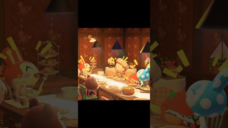 【あつ森】秋のレストランで過ごす夜｜Relaxing Autumn Restaurant Ambience | Animal Crossing BGM #shorts  #ショート#acnh