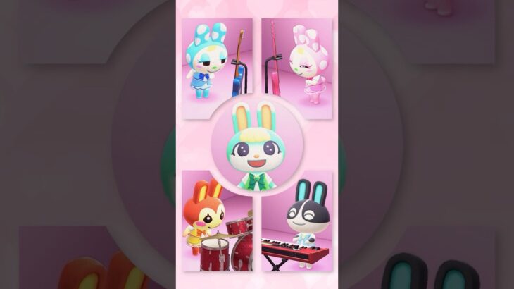 可愛すぎるけけアイドルうさぎバンド #あつ森 #けけアイドル #animalcrossing #あつまれどうぶつの森
