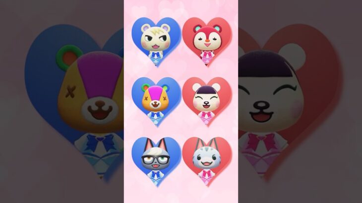 どのカップルが好き？？ #あつ森 #けけアイドル #animalcrossing #あつまれどうぶつの森