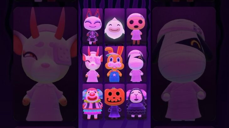 ホラーが似合うメンバーでこわいうたを合唱 #あつ森 #けけアイドル #animalcrossing #あつまれどうぶつの森