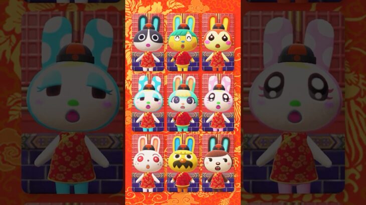 あつまれウサギのけけチャイナ #あつ森 #けけアイドル #animalcrossing #あつまれどうぶつの森