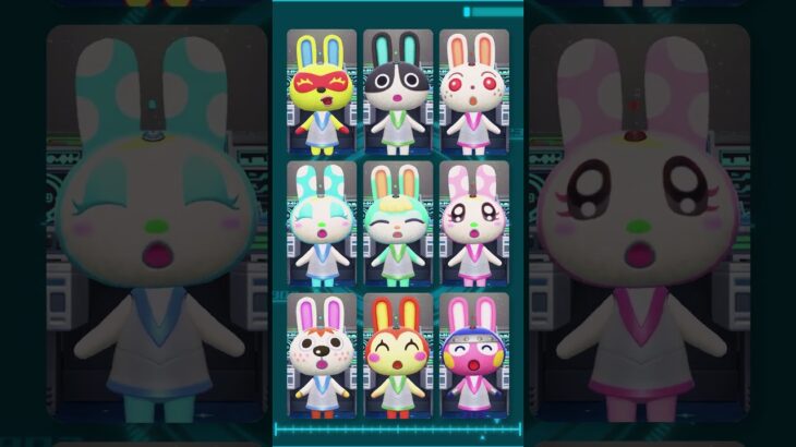 【けけロイド】宇宙で歌うウサギロイドたち #あつ森 #けけアイドル #animalcrossing #あつまれどうぶつの森