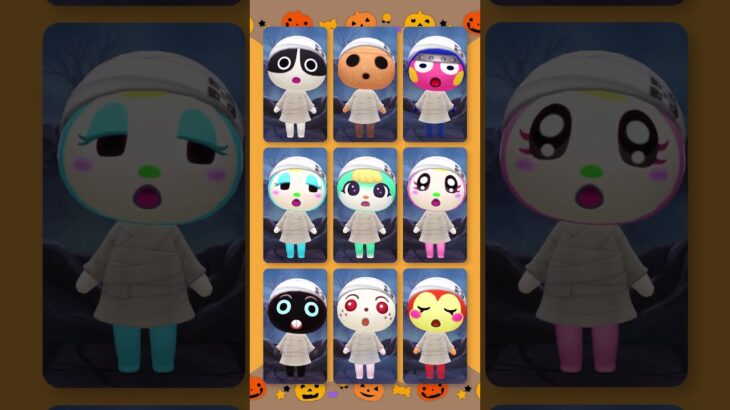 ミイラウサギたちのハロウィンパレード #あつ森 #けけアイドル #animalcrossing #あつまれどうぶつの森