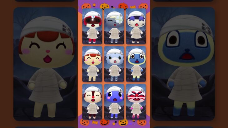 ミイラネコたちのハロウィンパレード #あつ森 #けけアイドル #animalcrossing #あつまれどうぶつの森
