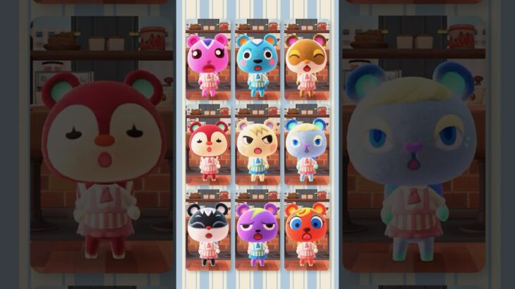 【けけボッサ】かわいいリス住民のカフェ店員たち #あつ森 #けけアイドル #animalcrossing #あつまれどうぶつの森