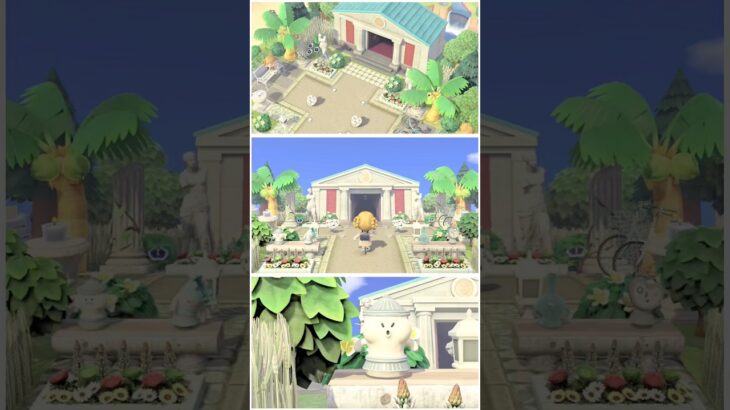 博物館のクリエイト🦉🌴 #あつ森 #島クリエイト #animalcrossing #あつまれどうぶつの森