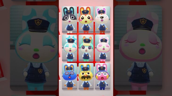 【けけけいじ】エリートうさぎ警察出動！ #あつ森 #けけアイドル #animalcrossing #あつまれどうぶつの森