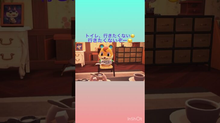 トイレをガマンするハムスケ😧😂💦 #あつ森 #あつまれどうぶつの森 #animalcrossing #shorts #ゲーム #gaming #ハムスケ