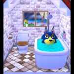 ロボのお風呂タイム♪ #ポケ森　#ロボ　#あつ森　#pocketcamp  #どうぶつの森  #animalcrossing  #ポケ森レイアウト　#癒し　#あつまれどうぶつの森