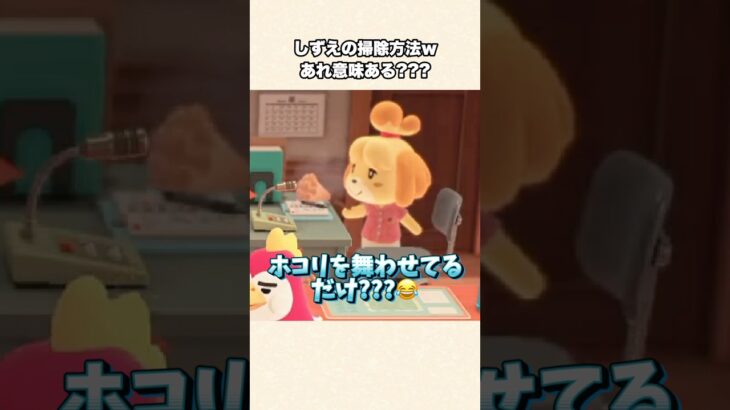 【あつ森】今どき珍しい！？しずえさんの“昔ながらの掃除方法”が衝撃すぎた【あつまれどうぶつの森】#shorts #あつ森