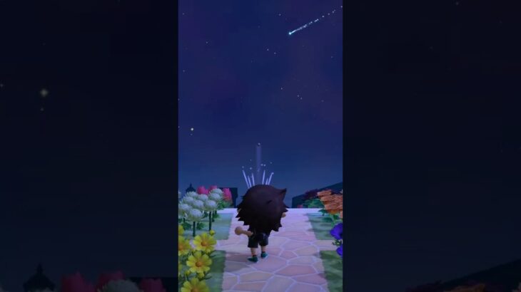 【あつ森】流星群の日に空に向かってパチンコを打ち続けると、星が落ちてくる説。　#shorts #あつ森