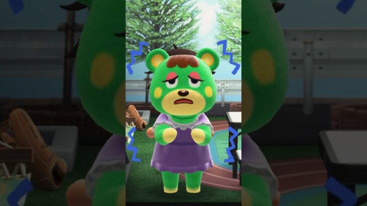 【あつ森】風邪を引いたチャーミーを観察してみた。　#shorts #あつ森