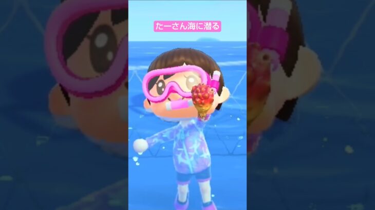 【あつ森】ホヤ とったよ @たーさんの趣味の部屋 #たーさん海に潜る#shorts