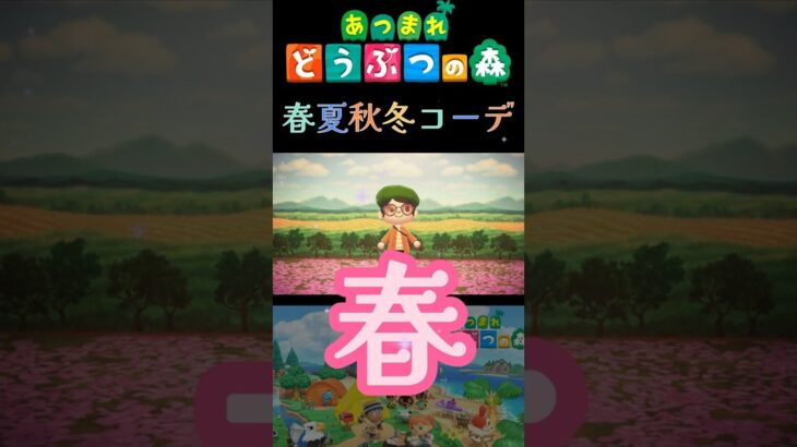 【あつ森】小学生が考えた春夏秋冬コーデ！#あつ森 #shorts