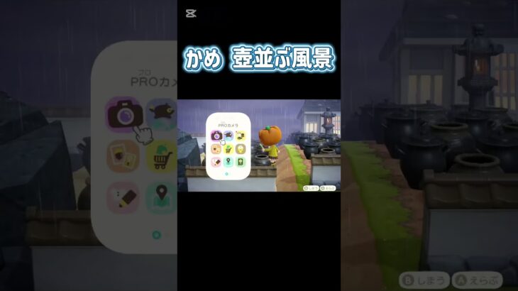 【あつ森】かめ、壺並ぶ風景【あつまれどうぶつの森】 #shorts