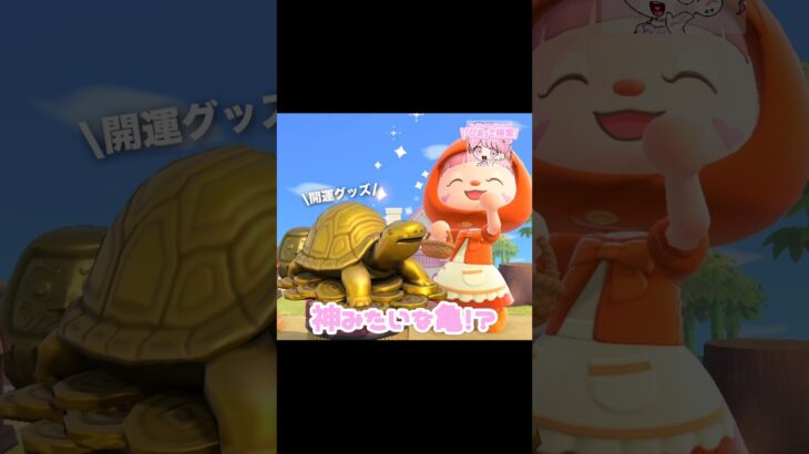 なんだ神か、さすがにご利益ありそうすぎる…?!?!#あつ森 #どうぶつの森 #あつまれどうぶつの森 #どう森 #shortvideo #short #shorts #きんのカメのおきもの