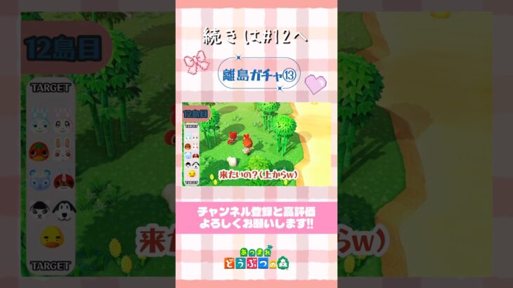 離島ガチャ⑬想いが強すぎて…🐿🤍【あつ森】