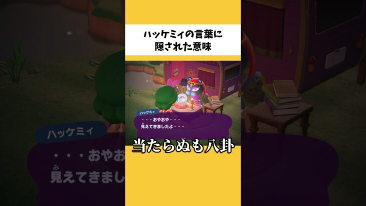 【あつ森】ハッケミィの言葉に隠された意味