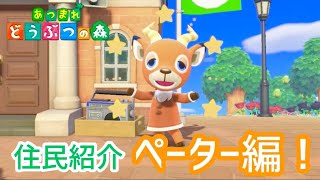 【あつ森】住民紹介ペーター編！