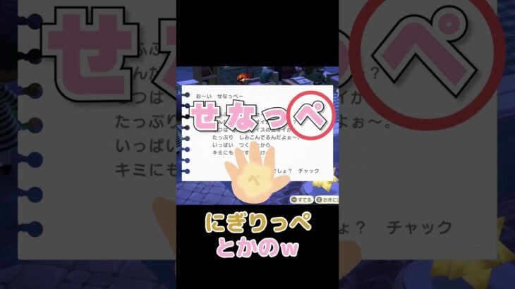 せなっぺのぺはにぎりっぺのぺ【あつ森】