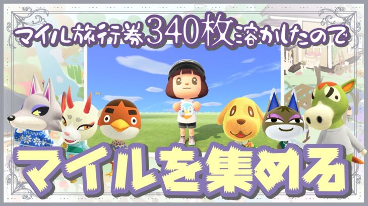 マイクラの更新できないので【あつ森・マイル集め】をする！！