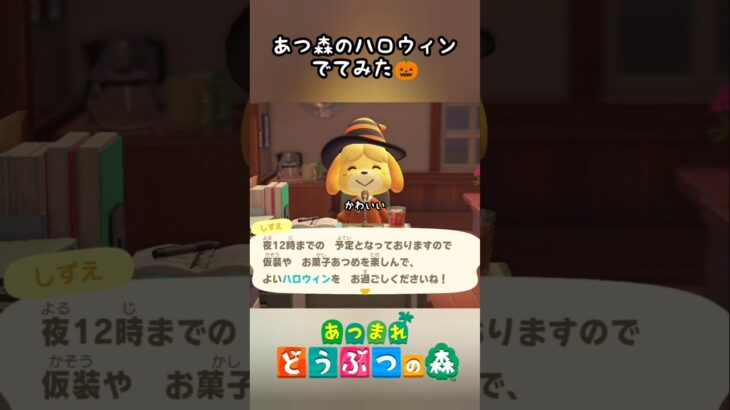 島でもハロウィン祭りだった【あつ森】