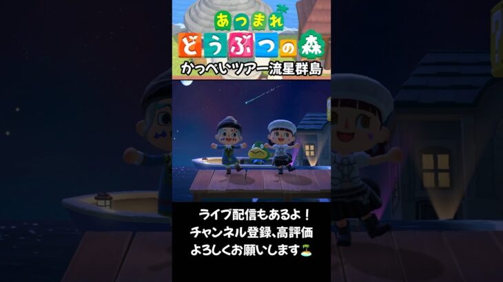 【あつ森】かっぺいツアー流星群島 #あつ森 #あつまれどうぶつの森 #あつ森vlog #animalcrossing #acnh