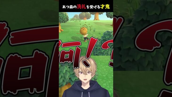 人生初のあつ森で洗礼を受ける#vtuber #shorts #あつまれどうぶつの森 #才鬼