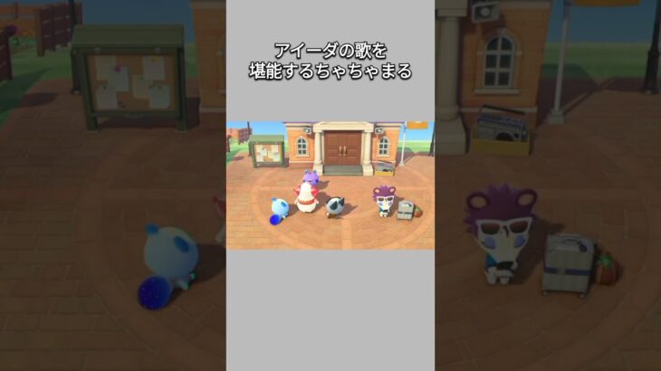 【あつ森】アイーダの歌を特等席で聞くちゃちゃまる😆最後まで聞かないの？😂ww【あつまれどうぶつの森】【どうぶつの森】【ACNH】 #short