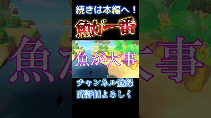 魚が何よりも大事な奴www #あつ森 #あつまれどうぶつの森 #ゲーム実況