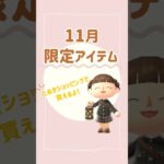 【あつ森】必見！11月限定アイテム💭🌟