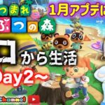 【あつまれどうぶつの森】ゼロからあつ森生活スタート2日目🔰大型アプデに向けて‼️おひとりも、みんなでワイワイも好きなことをするのみ🍓