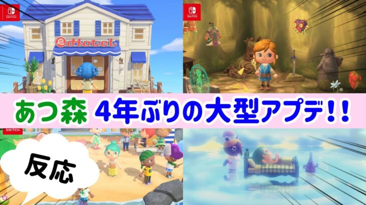 【あつ森】まさかの！4年ぶりの大型アプデで語彙力が無くなる女