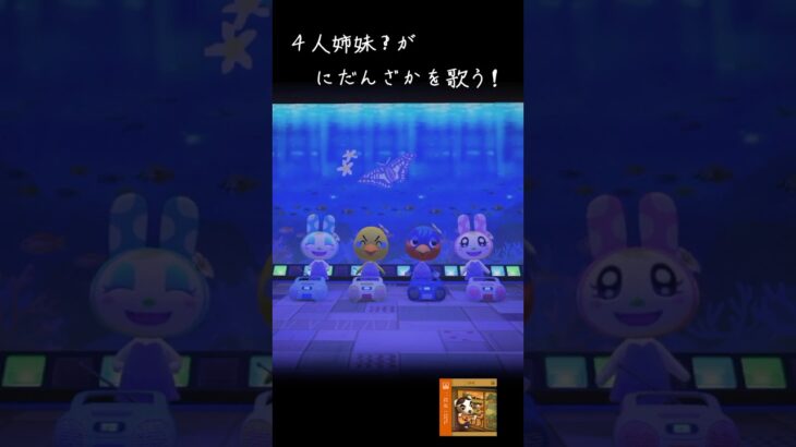 あつ森　4人姉妹が歌うにだんざか　#shorts
